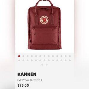 Fjallraven KÄNKEN
EVERYDAY OUTDOOR Backpack Ox Red